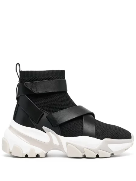 Cizme scurte Michael Michael Kors din piele cu imagine negru