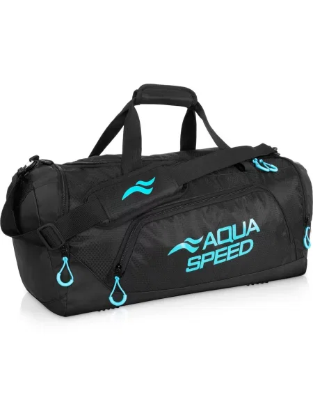 Torba sportowa pływacka na ramię Aqua Speed czarna
