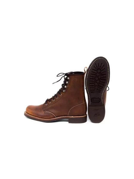 Botki Red Wing Shoes skórzane czerwone
