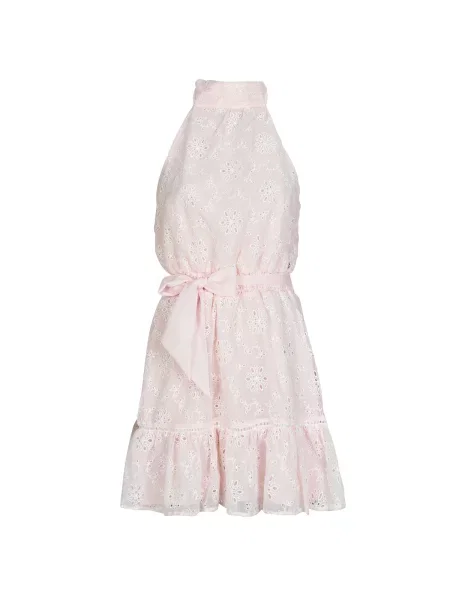 Obleka mini obleka Guess roza