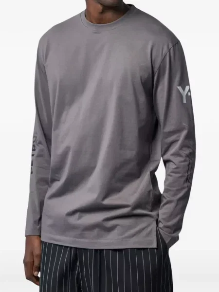 Tricou Y-3 cu imagine gri