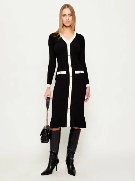 Guess Rochie tricotată negru