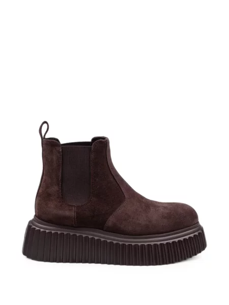 Semišové chelsea boots Agl hnědé