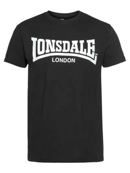 LONSDALE Tricou negru alb