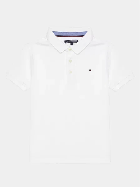 Polo majica Tommy Hilfiger s kratkimi rokavi bela