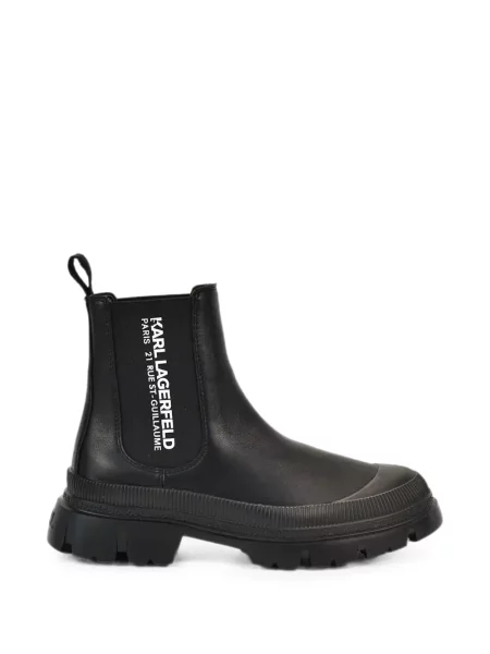 Cizme scurte Karl Lagerfeld cu imagine negru