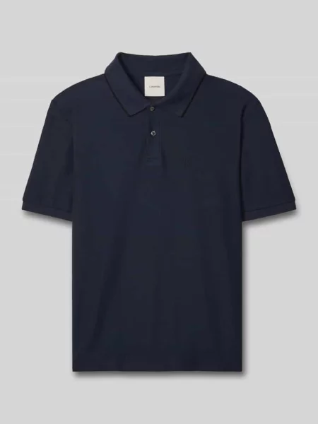 Koszulka polo z logo w formie haftu z czystej bawełny Ck Calvin Klein