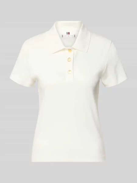 Koszulka polo o kroju slim fit z czystej bawełny Tommy Hilfiger
