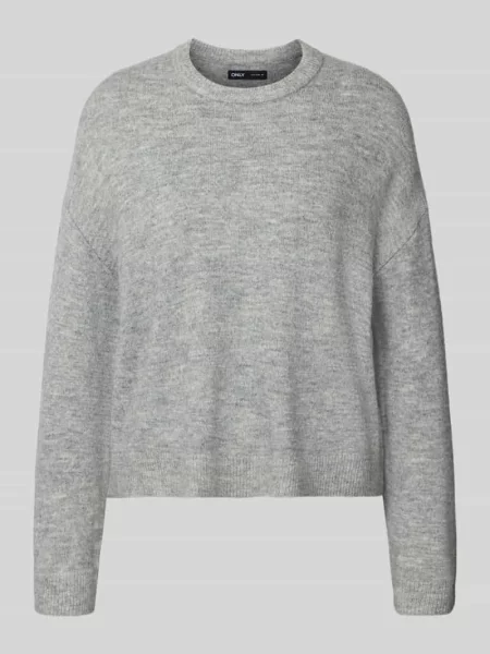 Sweter z dzianiny o kroju regular fit z okrągłym dekoltem model ‘SIMONI’ Only