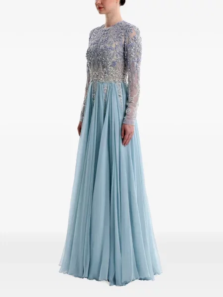 Rochie maxi Dina Melwani albastru