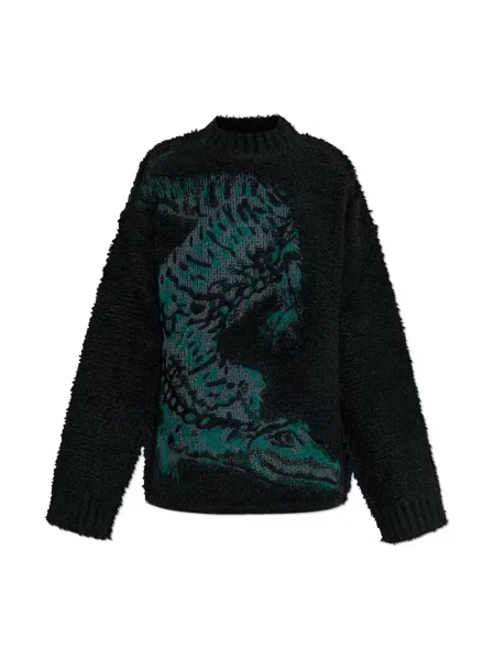 Sweter Lacoste wełniany zielony
