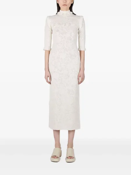 Rochie midi Sportmax alb