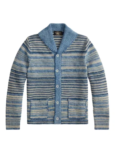 Cardigan Ralph Lauren Rrl cu dungi albastru