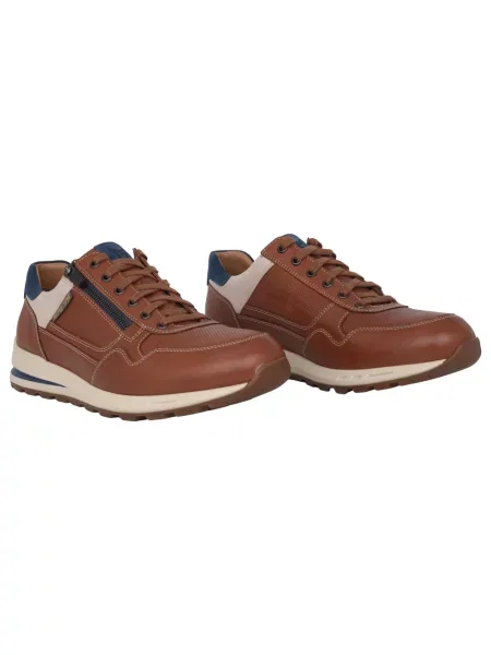 Sneakersy Mephisto skórzane brązowe