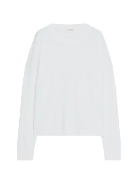 Bluza Closed z okrągłym dekoltem biała