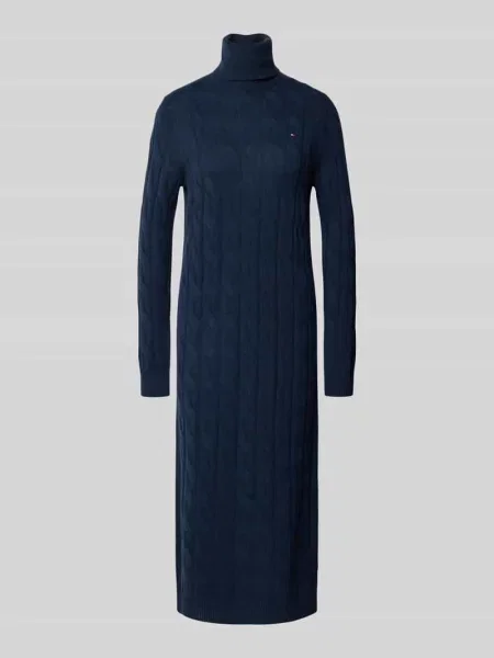 Tommy Hilfiger Sukienka Z Dzianiny blau granatowa
