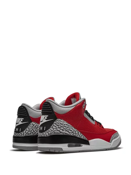 Sneakersy Jordan 3 Retro retro czerwone