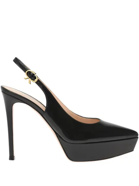 Pantofi cu toc Gianvito Rossi cu platformă negru