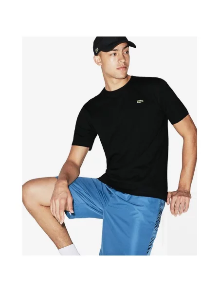 Koszulka Lacoste Sport z krótkim rękawem w kolorze czarnym S czarna