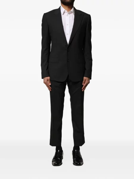 Costum Dolce & Gabbana cu rever negru