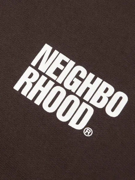 Raštuotas džemperis su gobtuvu Neighborhood ruda