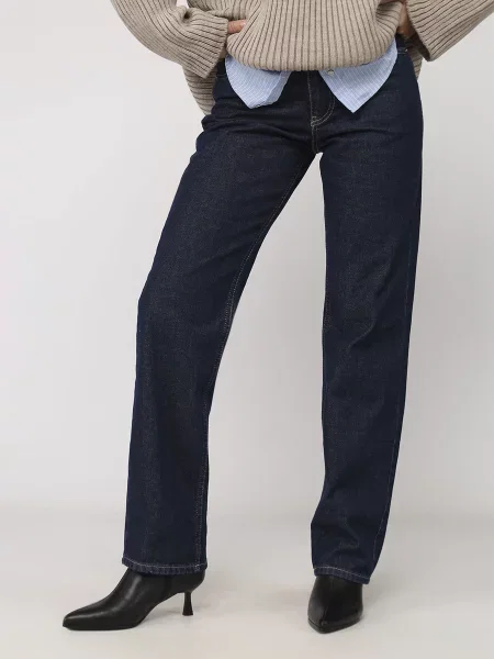 Джинси мом YUKI темно-синій сині