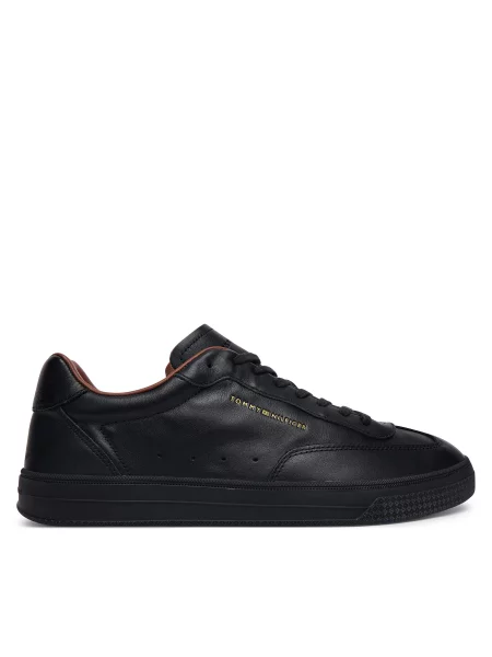 Сникърси Tommy Hilfiger Th Lo Lux Lth Sneaker черен