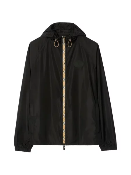 Geacă Burberry cu glugă negru