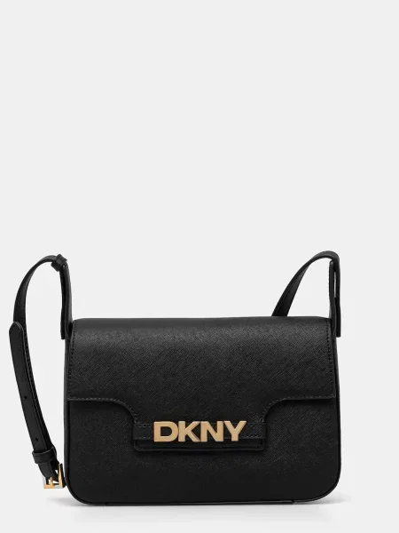 Torebka crossbody Dkny skórzana czarna