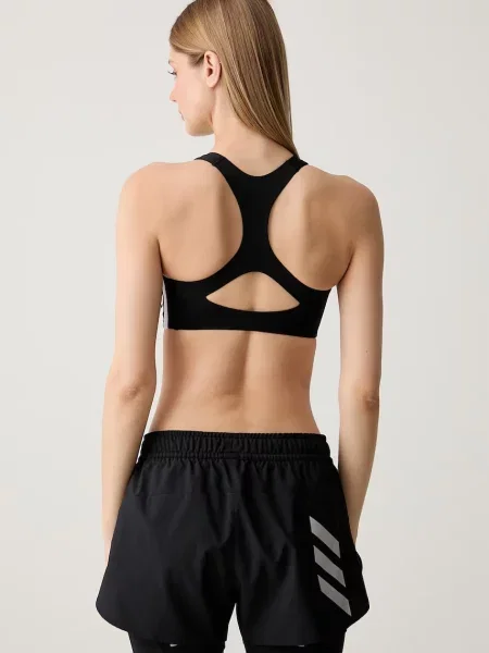 Adidas Performance спортен сутиен ADIZERO черно