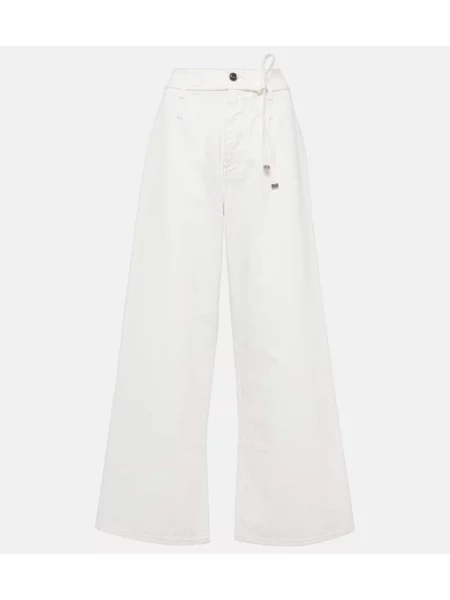 Blugi Etro cu talie înaltă alb