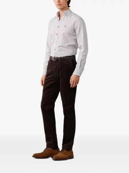 Manšestrové chinos Hackett London hnědé