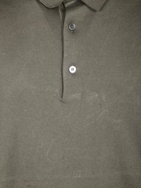 Scurt tricou polo Zegna verde