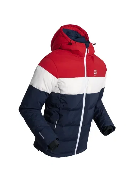 Kurtka puchowa Daehlie Sportswear Podium Flag biała
