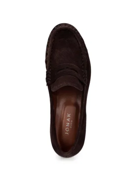 Pantofi loafer Jonak Paris din piele de căprioară maro