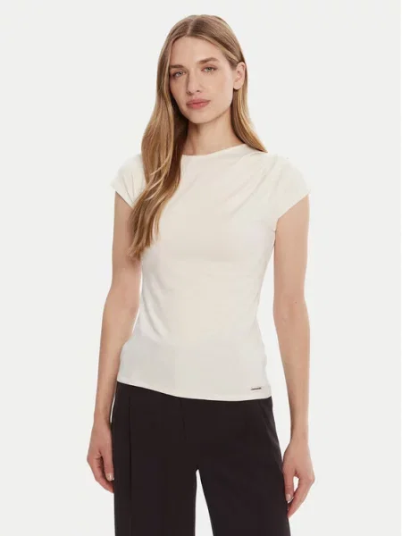 Calvin Klein t-shirt beżowy