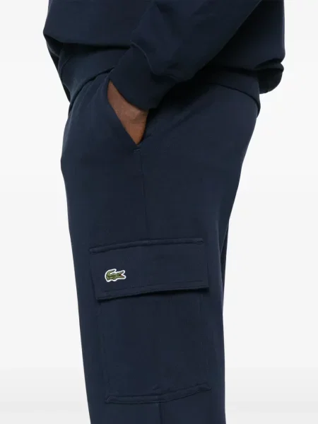 Pantaloni cargo Lacoste alergare albastru