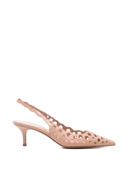 Pantofi cu toc Gianvito Rossi slingback roz