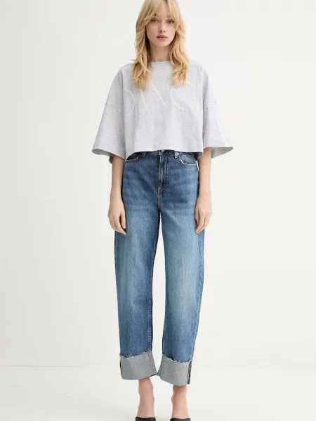 Джинси BOSS Orange C BALLOON HR FUP помаранчеві