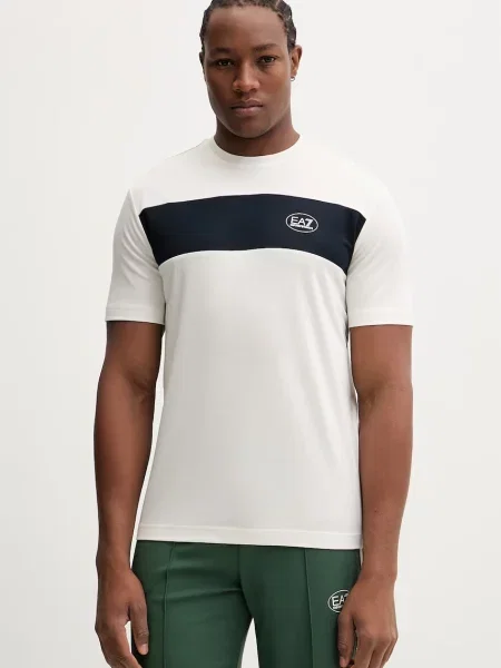 Kratka majica Emporio Armani bež