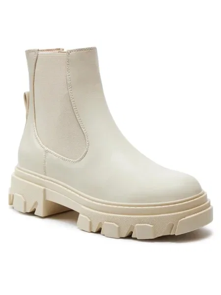 ONLY Shoes Členková obuv s elastickým prvkom Écru