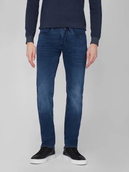 Зауженные джинсы Pierre Cardin из модала синий