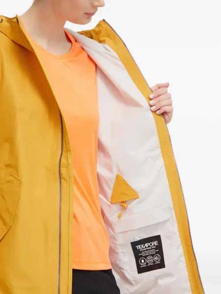 Geacă parka Jack Wolfskin cu glugă galben
