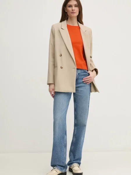 Sisley basic tričko oranžové