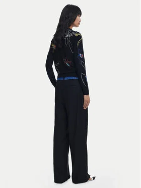 Desigual Pulóver kék / homár fehér fekete