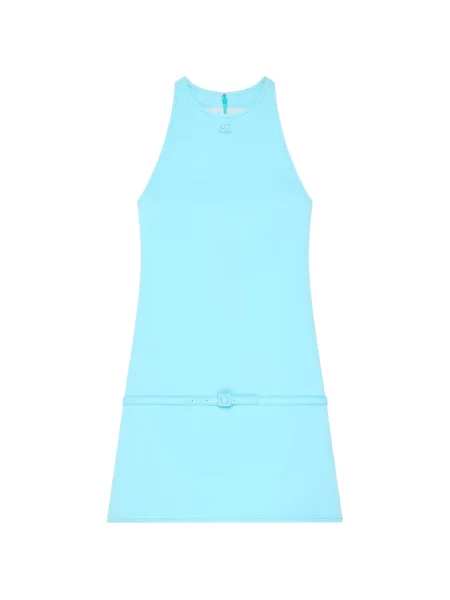 Rochie Courreges în linie A albastru
