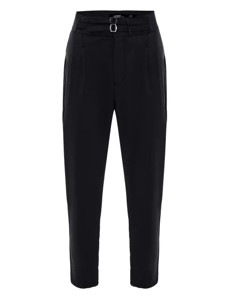 Antioch Kalhoty se sklady v pase černá