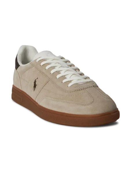 Sneakersy Polo Ralph Lauren skórzane beżowe