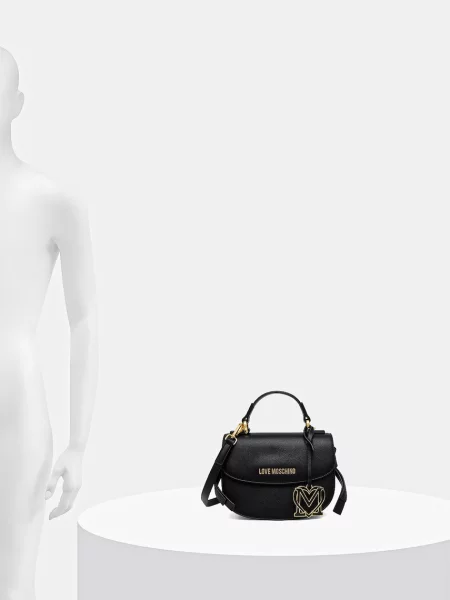 Кожаная сумка через плечо Love Moschino