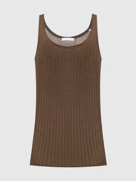 Топ кольору в рубчик Helmut Lang хакі